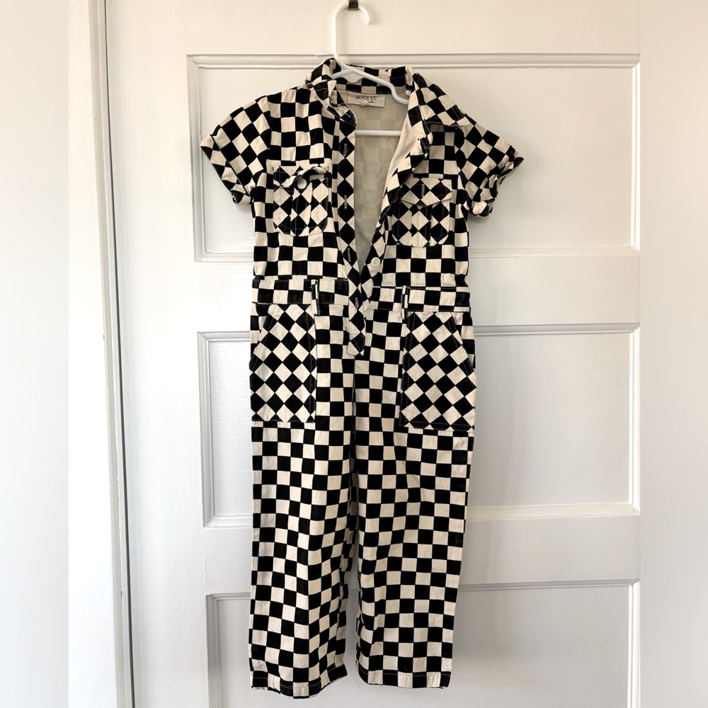 Kids Checkered Jumpsuit
